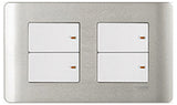Schneider Electric - ZENcelo - Full-Flat Switches (1-way) with Ondicator (16Ax / 20A / 2+2GANGS) - ebuy.com.sg