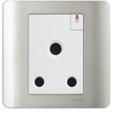 Schneider Electric - ZENcelo - 3 Round Pin Switched Socket with Shutter and Ondicator (15A / 1GANG) - ebuy.com.sg