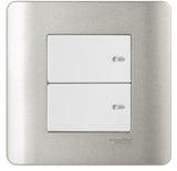 Schneider Electric - ZENcelo - Full-Flat Switch (2-way) (16AX / 20A / 2GANGS) - ebuy.com.sg