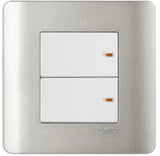 Schneider Electric - ZENcelo - Full-Flat Switch (1-way) with Ondicator (16AX / 20A /2 GANG) - ebuy.com.sg