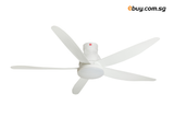 KDK - U60FW - DC CEILING FAN WITH BUILT-IN LED LIGHT KIT (TRI-COLOUR) - ebuy.com.sg