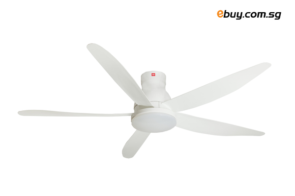 KDK - U60FW - DC CEILING FAN WITH BUILT-IN LED LIGHT KIT (TRI-COLOUR) - ebuy.com.sg