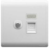 Schneider Electric - PIENO - Shuttered (2GANG) Keystone Wallplate (Without Module) - ebuy.com.sg