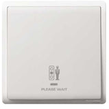 Schneider Electric - PIENO - Hotel Series: Switch with Neon Indicator (16Ax / 1gang) with "Please Wait" Symbol - ebuy.com.sg