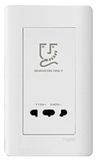 Schneider Electric - ZENcelo - Hotel Series: Universal Shaver Unit (Horizontal / Vertical) - ebuy.com.sg