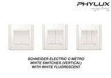Schneider Electric - NEO (C-Metro) - Dolly Switches with White Fluorescent (Vertical) - ebuy.com.sg