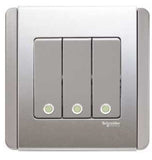 Schneider Electric - NEO (C-Metro) - Dolly Switches with Green Fluorescent Indicator (Vertical) - ebuy.com.sg