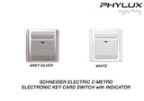 Schneider Electric - NEO (C-Metro) - Hotel Series: Electronic Key Card Switch with Indicator - ebuy.com.sg