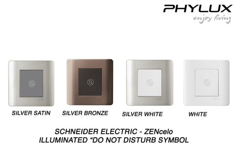 Schneider Electric - ZENcelo - Hotel Series: Illuminated "Do Not Disturb" Symbol - ebuy.com.sg