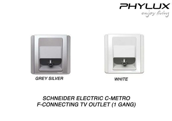 Schneider Electric - NEO (C-Metro) - F-Connecting TV Outlet (1 Gang) - ebuy.com.sg