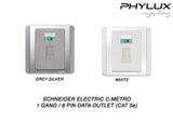 Schneider Electric - NEO (C-Metro) - Data Outlet Cat 5e (8PIN / 1 Gang / RJ45) - ebuy.com.sg
