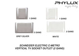 Schneider Electric - NEO (C-Metro) - Blank Plate (1-Gang / 2-Gang) - ebuy.com.sg