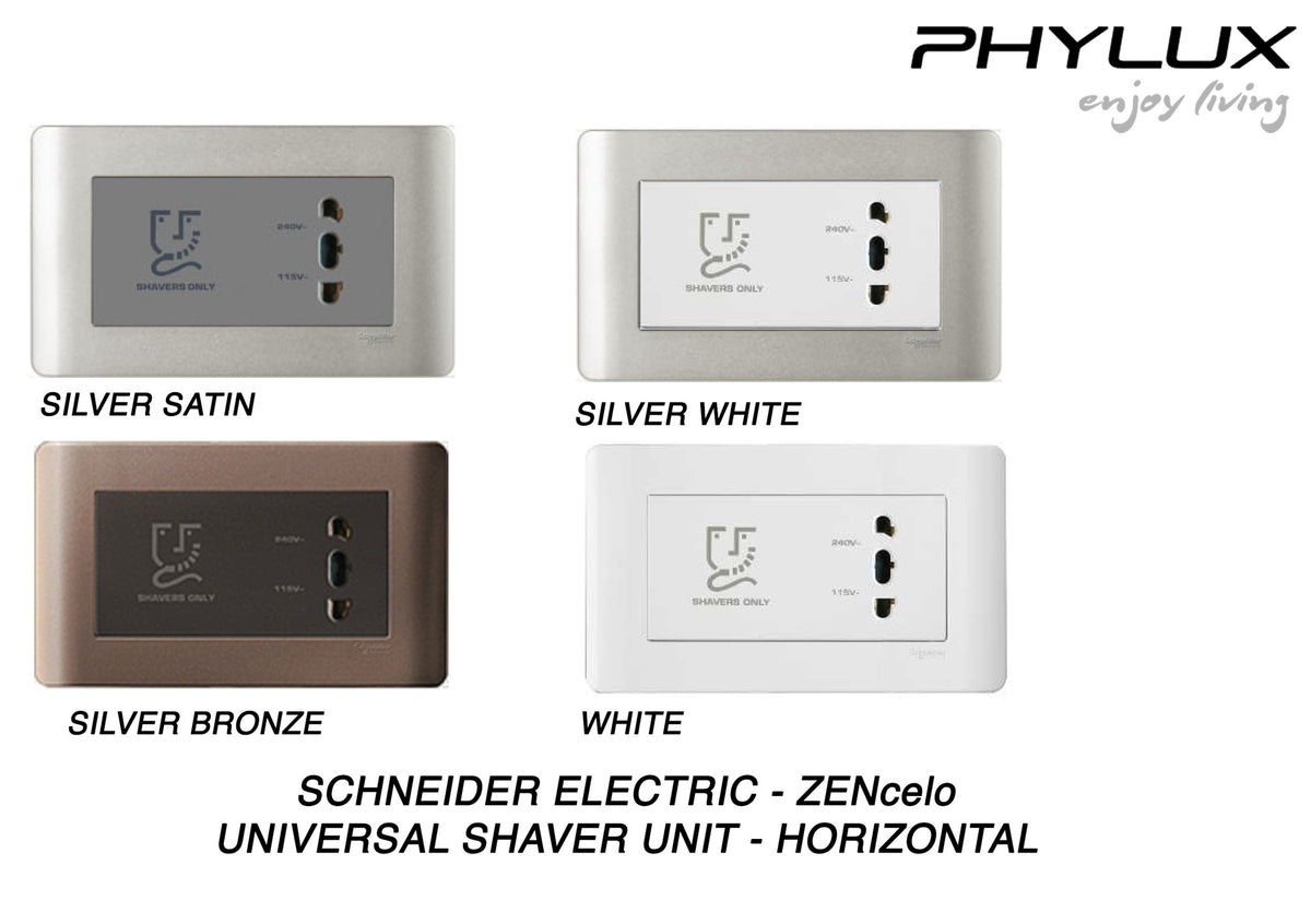 Shaver Unit Schneider Electric - ZENcelo - Hotel Series: Universal Shaver Unit (Ho ...