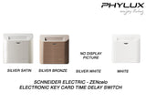 Schneider Electric - ZENcelo - Hotel Series: Electronic Key Card Time Delay Switch - ebuy.com.sg