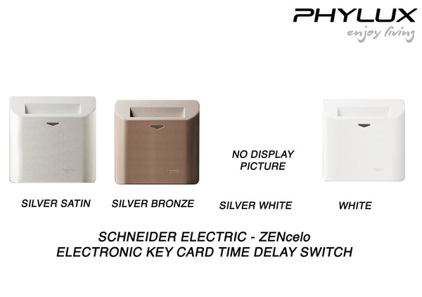 Schneider Electric - ZENcelo - Hotel Series: Electronic Key Card Time Delay Switch - ebuy.com.sg