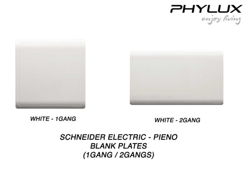 Schneider Electric - PIENO - Blank Plate (1Gang / 2Gang) - ebuy.com.sg