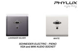Schneider Electric - PIENO - VGA and Mini Audio Socket - ebuy.com.sg