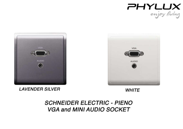 Schneider Electric - PIENO - VGA and Mini Audio Socket - ebuy.com.sg