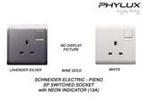 Schneider Electric - PIENO - Switched Socket (13A / 250V / 1GANG) - ebuy.com.sg