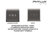 Schneider Electric - PIENO - Hotel Series: Illuminated Indicator (250V) "Privacy", "Please Clean Up" & "Please Wait" Symbols - ebuy.com.sg