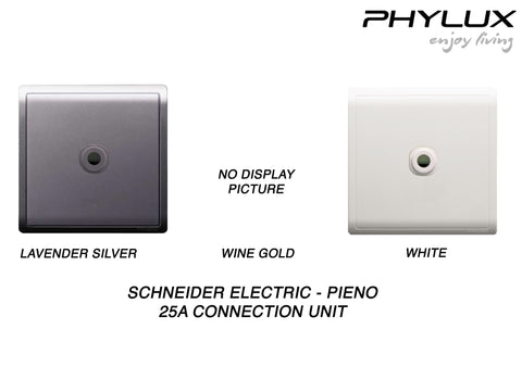 Schneider Electric - PIENO - Connection Unit (25A / 250V / 1GANG) - ebuy.com.sg
