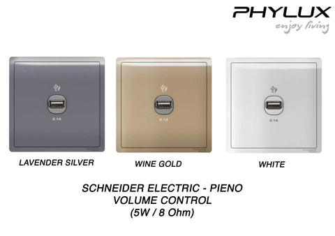 Schneider Electric - PIENO - USB Charger (2.1A) - ebuy.com.sg