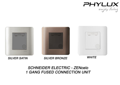 Schneider Electric - ZENcelo - Fused Connection Unit (1GANG) - ebuy.com.sg