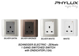 Schneider Electric - ZENcelo - Switched Socket with Ondicator (13A / 1 GANG) - ebuy.com.sg