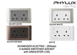Schneider Electric - ZENcelo - Switched Socket with Ondicator (13A / 2GANGS) - ebuy.com.sg