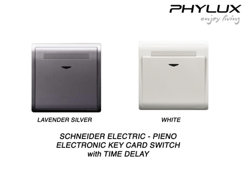 Schneider Electric - PIENO - Hotel Series: Electronic Key Card (16A / 250V) Switch with Time Delay - ebuy.com.sg