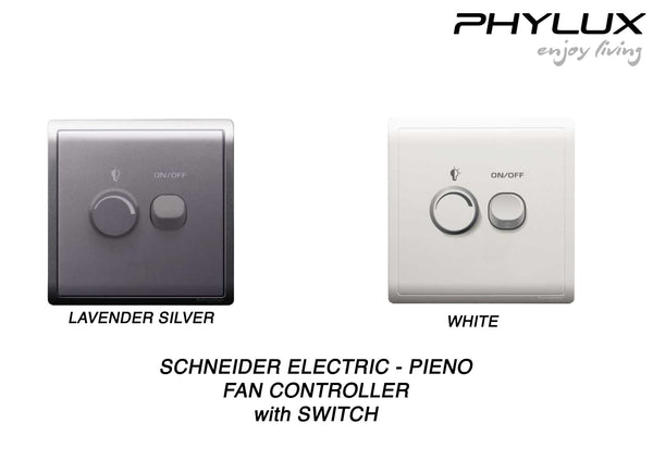 Schneider Electric - PIENO - Fan Controller with Switch (450W / 250V) - ebuy.com.sg