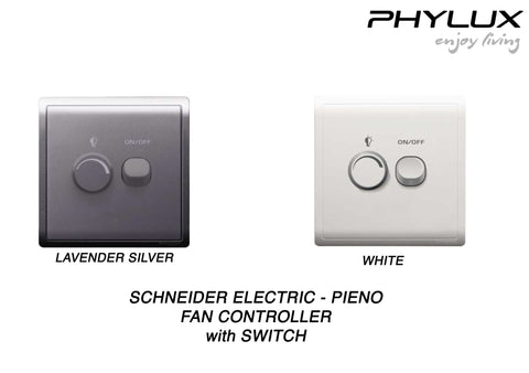 Schneider Electric - PIENO - Fan Controller with Switch (450W / 250V) - ebuy.com.sg
