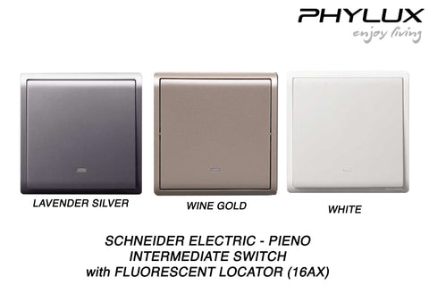 Schneider Electric - PIENO - Intermediate Switch with Fluorescent Locator (16A) - ebuy.com.sg