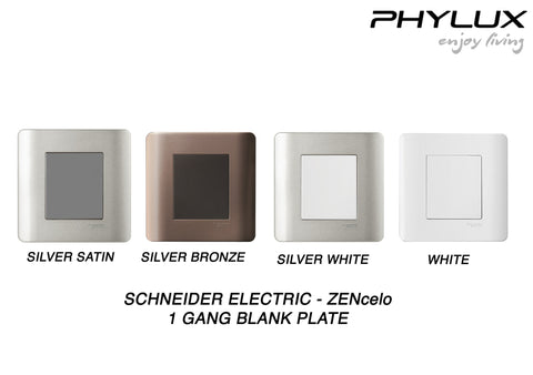 Schneider Electric - ZENcelo - Blank Plate (1GANG/2GANGS) - ebuy.com.sg