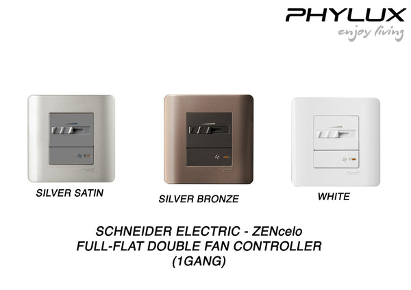 Schneider Electric - ZENcelo - Full-Flat Fan Controller (1GANG) - ebuy.com.sg