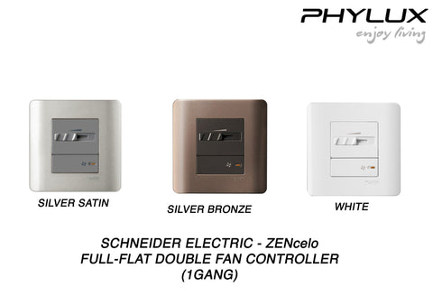 Schneider Electric - ZENcelo - Full-Flat Fan Controller (1GANG) - ebuy.com.sg
