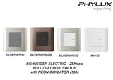 Schneider Electric - ZENcelo - Full-Flat Bell Switch (10A) - ebuy.com.sg