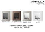 Schneider Electric - ZENcelo - CATV Socket (1GANG) - ebuy.com.sg