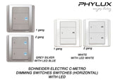 Schneider Electric - NEO (C-Metro) - Dimming Switch with LED (Horizontal) - ebuy.com.sg