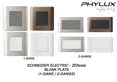 Schneider Electric - ZENcelo - Blank Plate (1GANG/2GANGS) - ebuy.com.sg